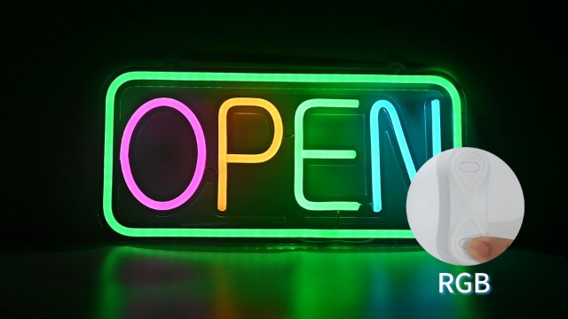 Amazon | OPEN RGB ネオンサイン オープン LED ネオンライト 10種類 4